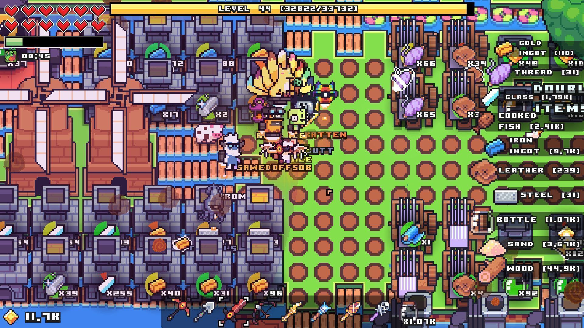 浮島物語 (Forager) 遊戲多種裝備